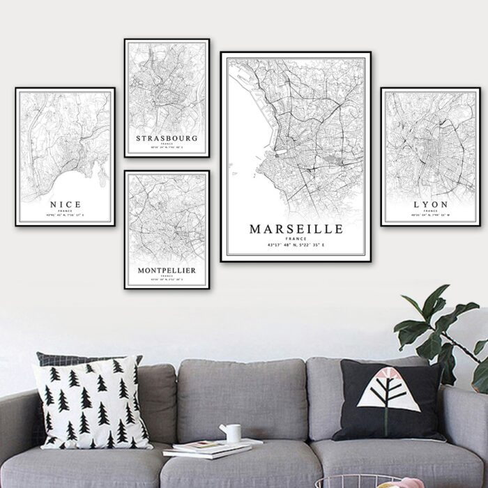 Toile ville satellite Marseille 1