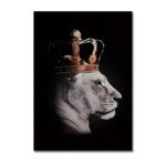 Toile Reine Lionne Noir 4