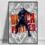 Toile Marvel Black Panther 4 5