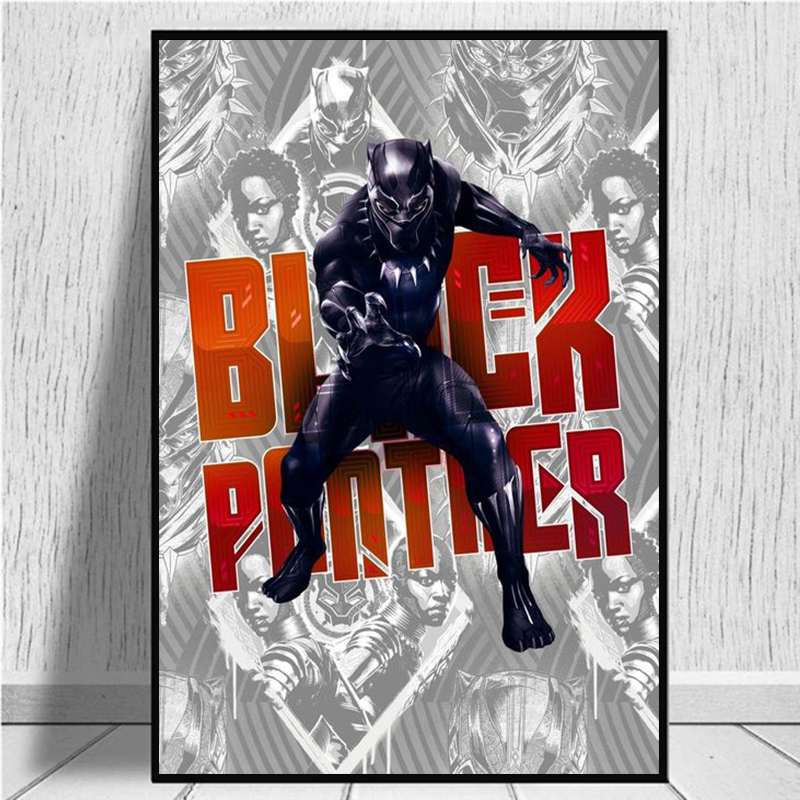 Toile Marvel Black Panther 4 5
