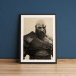 Toile God of War sepia Kratos 9