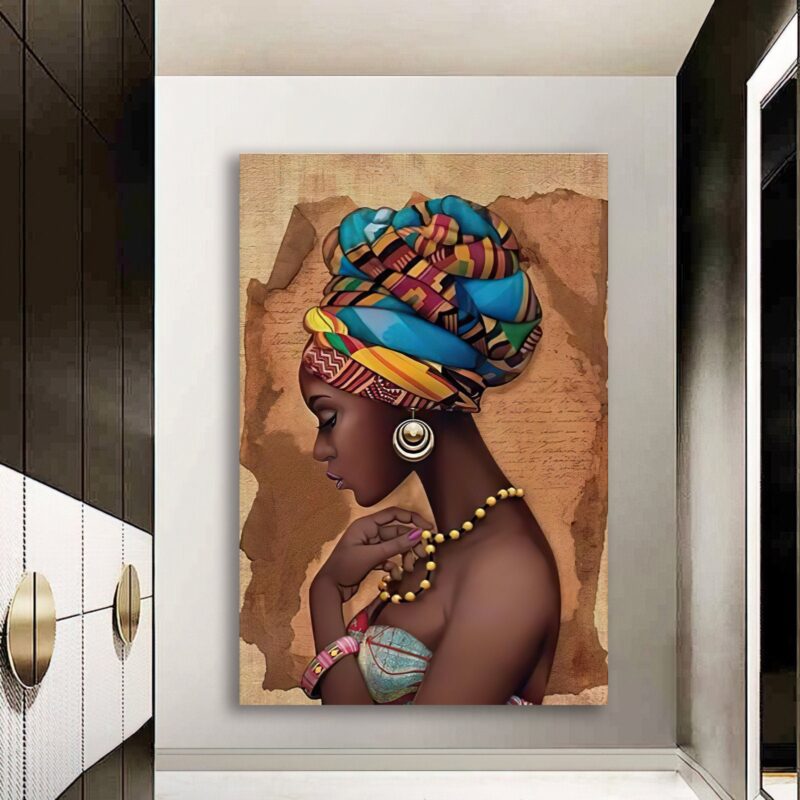 Toile femme africaine Contemporain 9