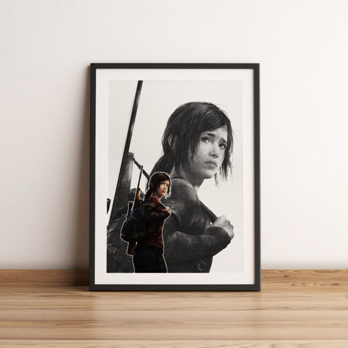 Toile The Last of Us Ellie Black 8