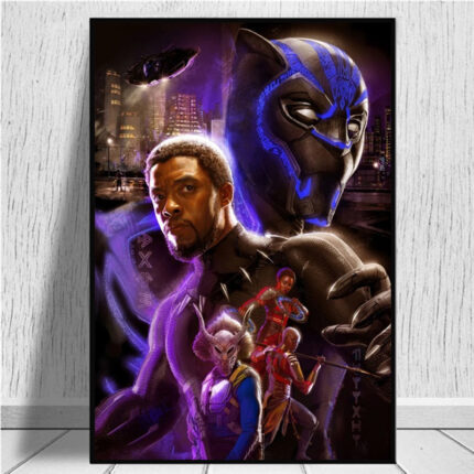 Toile Marvel Black Panther Violet 14