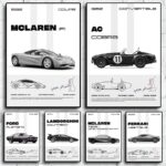 Toile voiture célèbre McLaren F1 1992 1