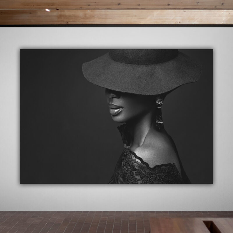 Toile femme africaine Chapeau 8